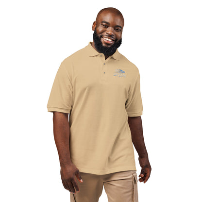 Advanced Mobile, Unisex Polo Shirt with Embroidery, Casual Wear, Gift for Dad, Customizable Shirt, Summer Wardrobe Essential