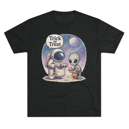 Space Trick or Treat Crew Tee, Halloween T-Shirt, Space Theme Shirt, Unisex Graphic Tee, Fun Costume Tee, Gift for Space Lovers