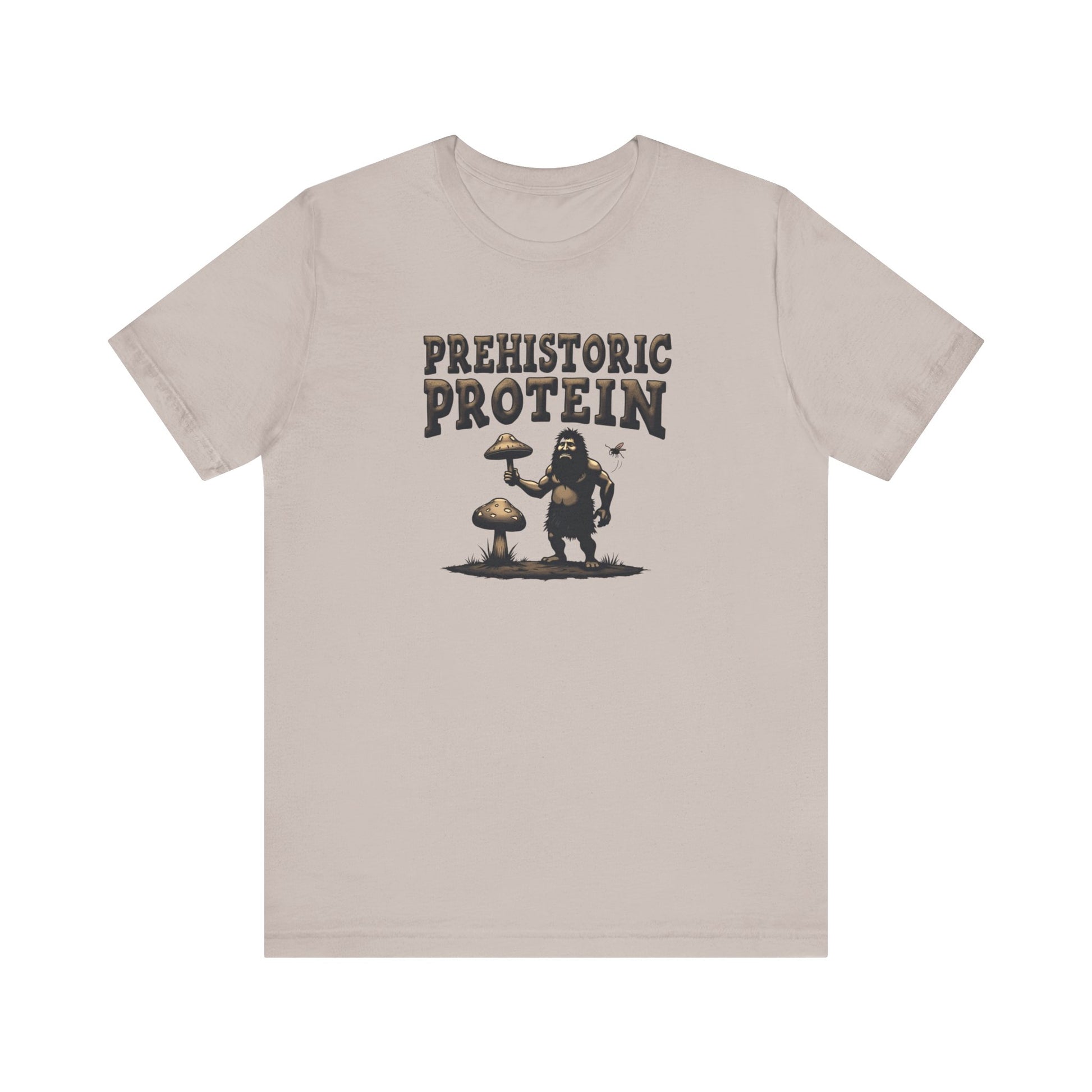 Prehistoric Protein Mushroom Tee - Retro Graphic T-Shirt for Nature Lovers, Gifts for Him/Her, Casual Everyday Wear, Perfect for Camping, Gifts [...] - Psychonaut Swag
