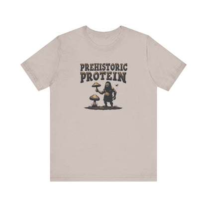 Prehistoric Protein Mushroom Tee - Retro Graphic T-Shirt for Nature Lovers, Gifts for Him/Her, Casual Everyday Wear, Perfect for Camping, Gifts [...] - Psychonaut Swag
