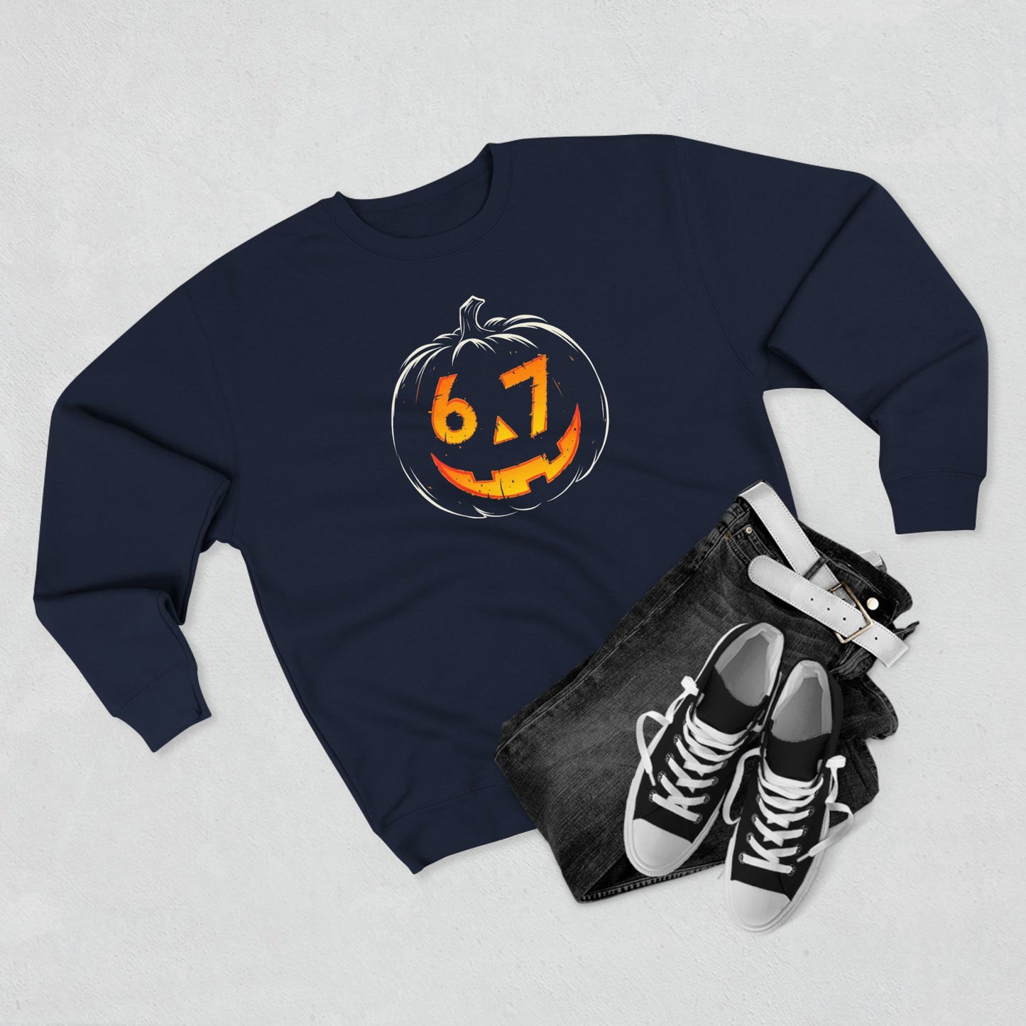 Halloween Pumpkin Crewneck Sweatshirt – Jack-O'-Lantern
