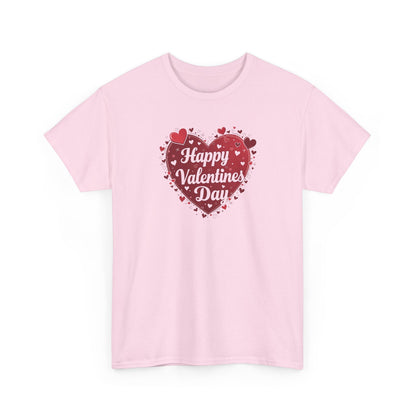 Valentine's Day Heart T-Shirt — "Happy Valentine's Day" Graphic Tee