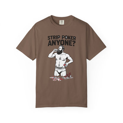Strip Poker Humor T-Shirt, Funny Gift for Gamers, Men's Casual Tee, Party Outfit, Unique Dad Gift, Birthday or Game Night Attire