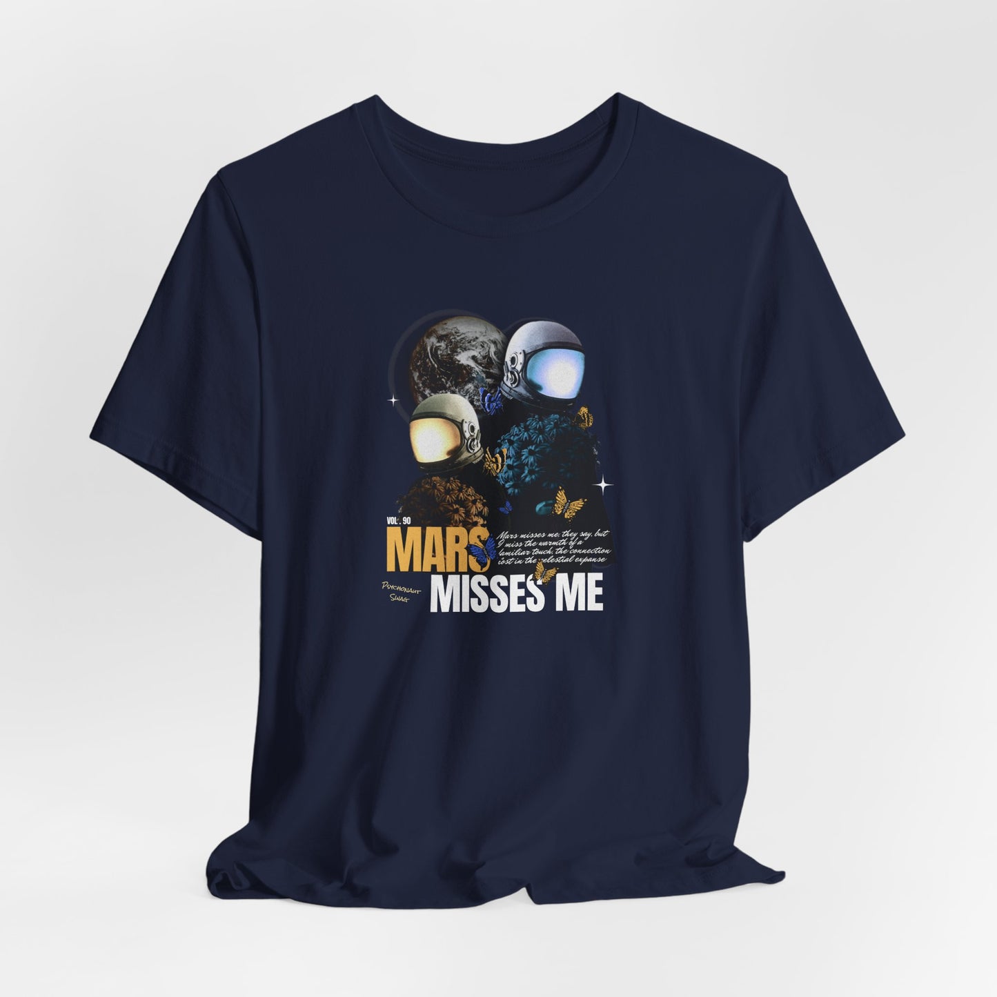 Mars Misses Me Graphic Tee — Retro Astronaut Space T-Shirt