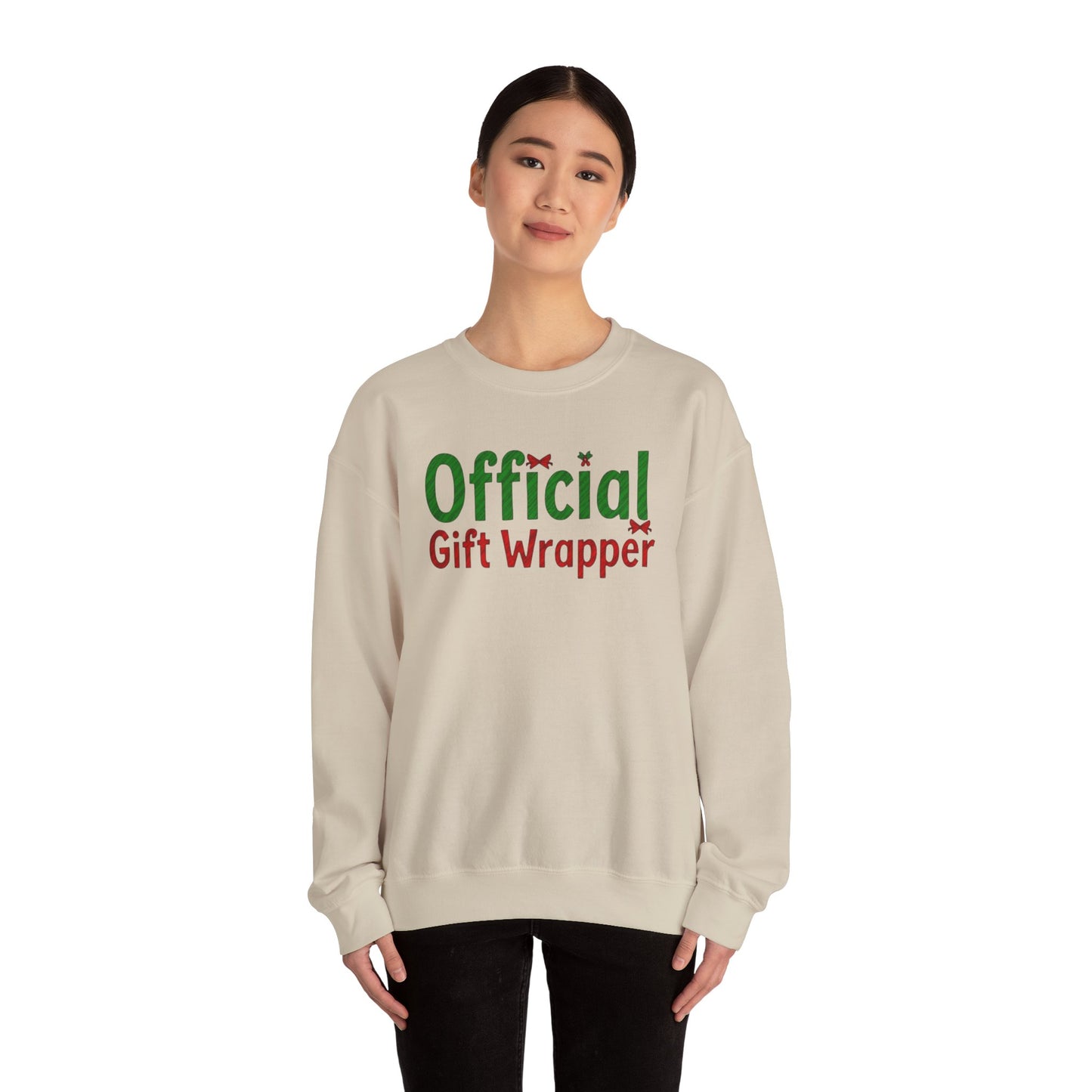 Christmas 'Official Gift Wrapper' Sweatshirt - Funny Holiday Gift Wrapping Tee