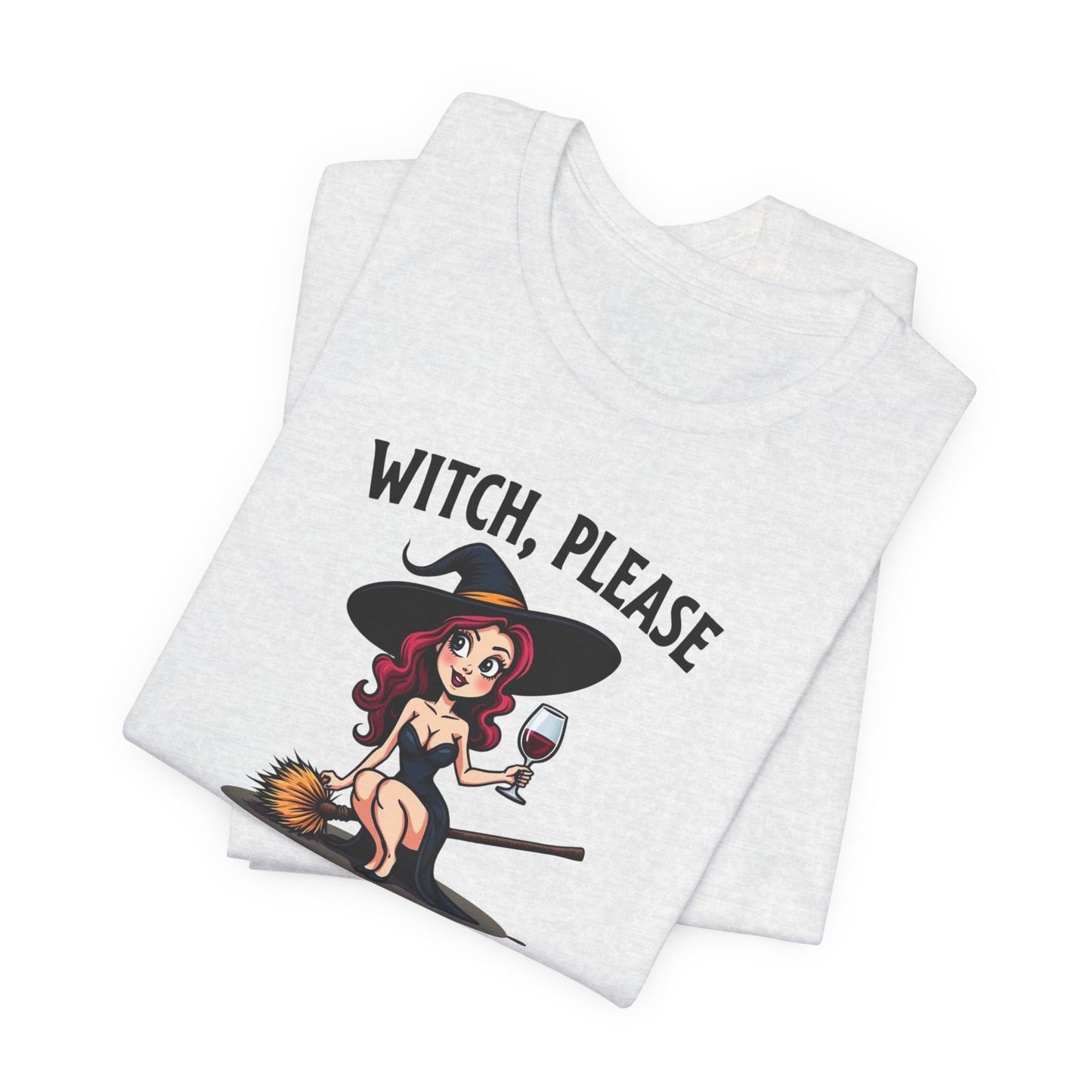 Witch, Please Tee — Cute Pinup Witch Graphic T‑Shirt ("I’ve Got Spells For That")