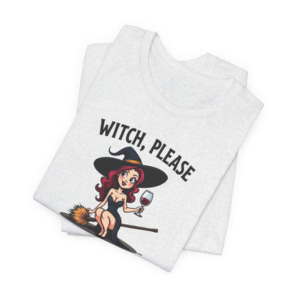 Witch, Please Tee — Cute Pinup Witch Graphic T‑Shirt ("I’ve Got Spells For That")