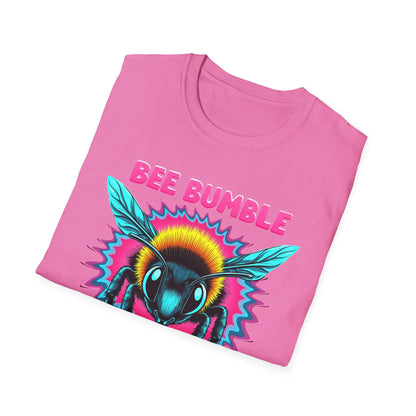 Bee Bumble T-Shirt, Retro Graphic Tee, Softstyle Unisex Shirt, Summer Fashion, Gift for Beekeepers, Eco-Friendly Tee