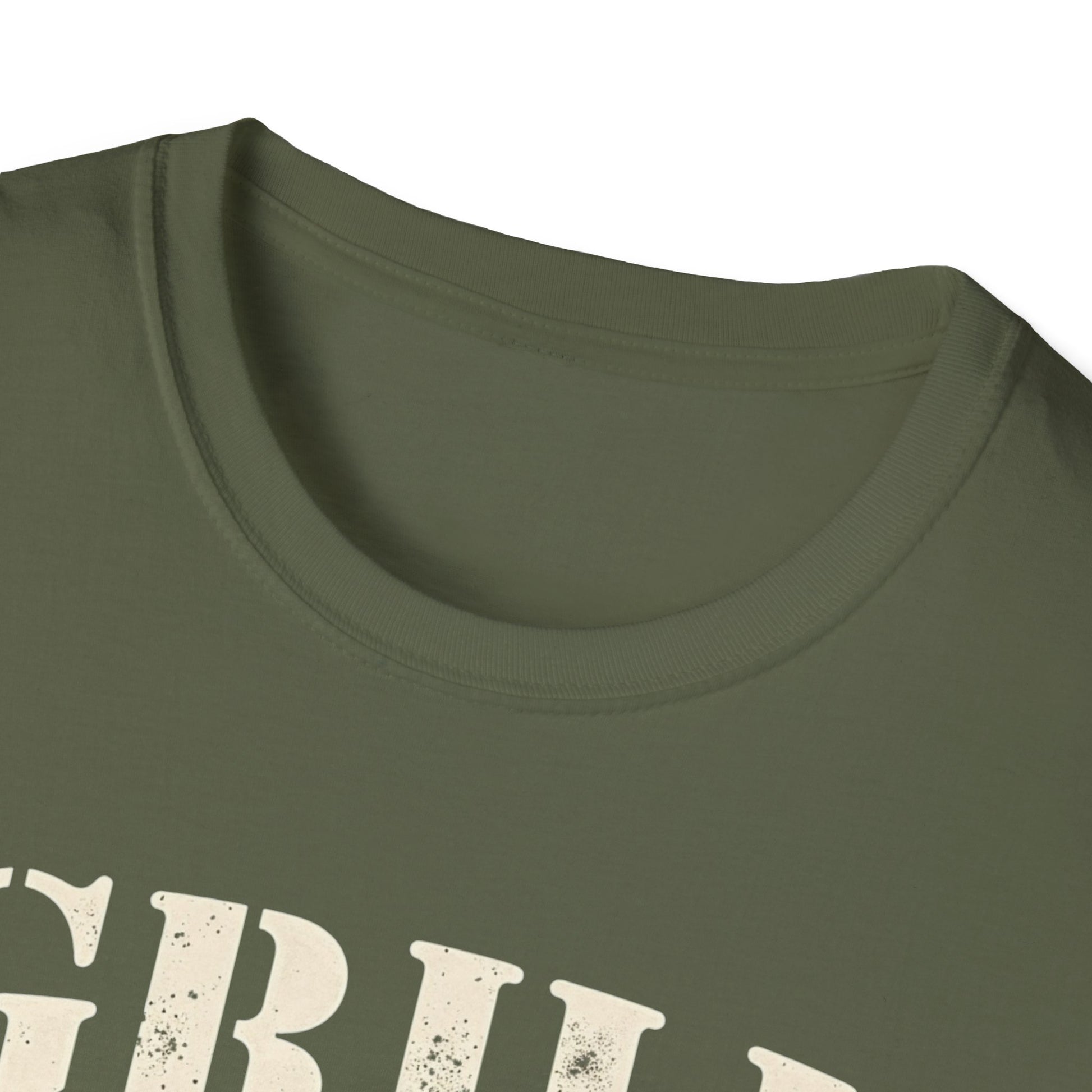 Grill Sergeant T-Shirt, Unisex Softstyle Tee, BBQ Gift, Father's Day Shirt, Grilling Apparel - Psychonaut Swag