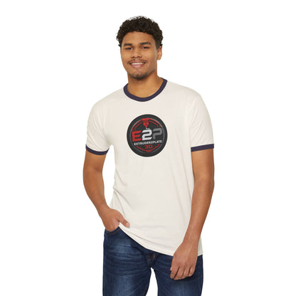 Extruder2Plate 3D Logo Ringer Tee (Extruder2Plate.com)