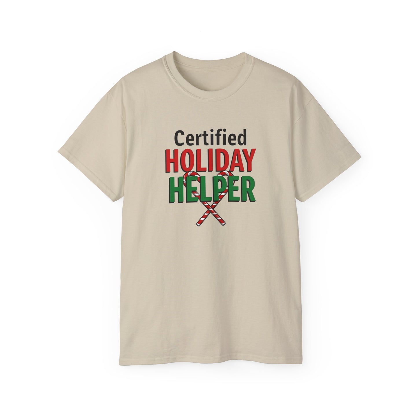 Certified Holiday Helper T-Shirt — Festive Holiday Tee