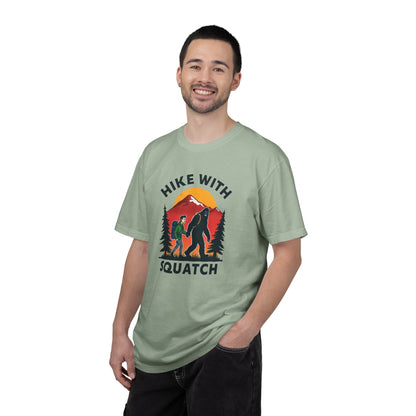 Hike With Squatch T-Shirt — Vintage Bigfoot Hiking Graphic Tee