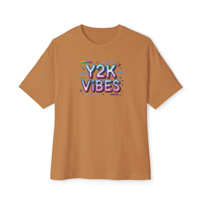 Y2K Vibes Tee - Retro 2000s Graphic Boxy T-Shirt