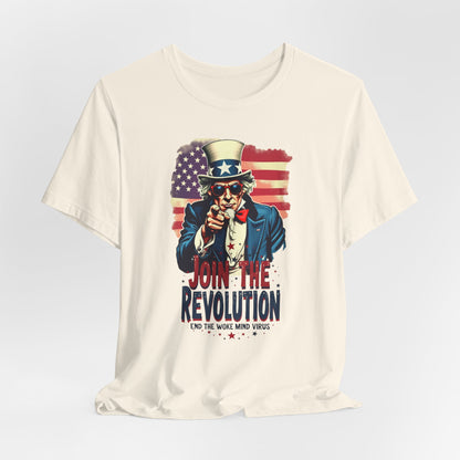 Revolution Uncle Sam T-Shirt — "Join the Revolution" Patriotic Graphic Tee