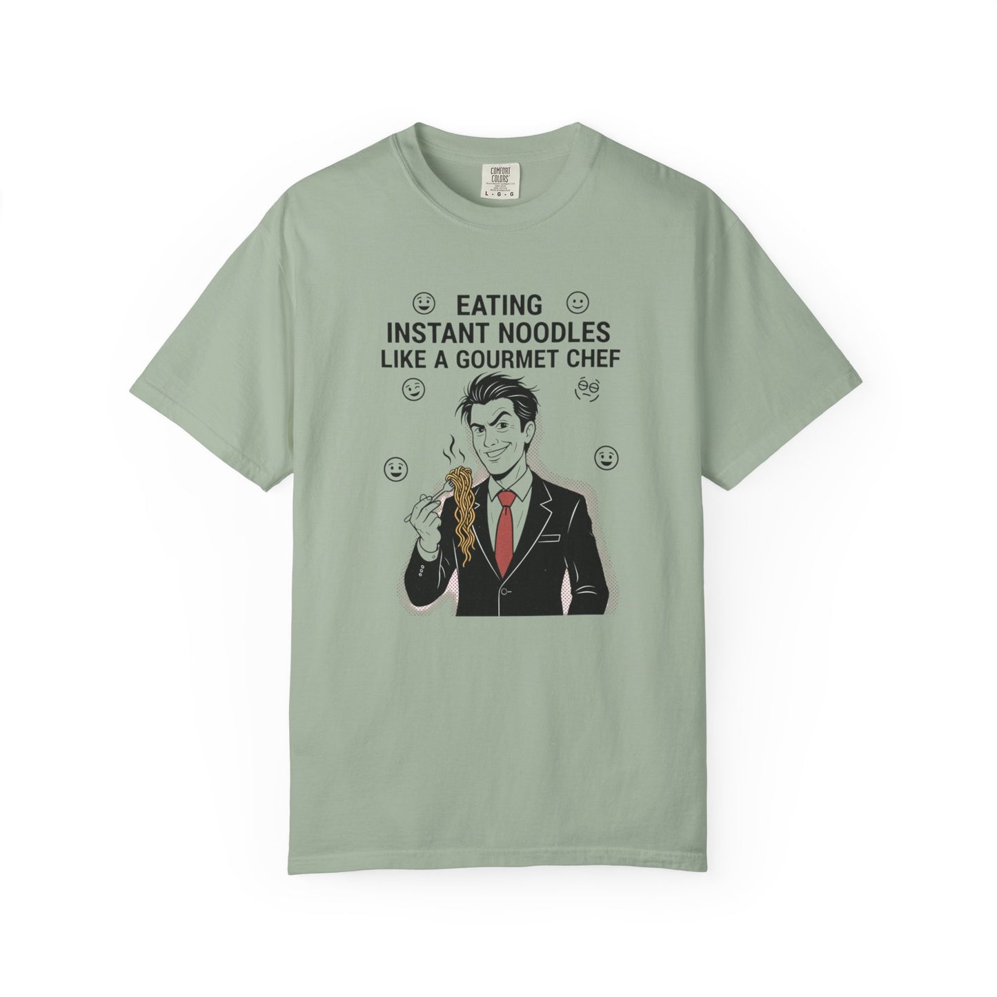 Instant Noodles Gourmet T-Shirt — Funny Chef Illustration Tee