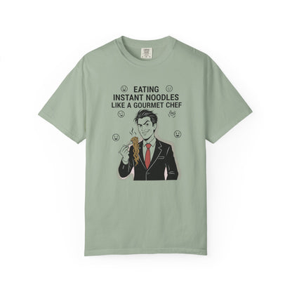Instant Noodles Gourmet T-Shirt — Funny Chef Illustration Tee