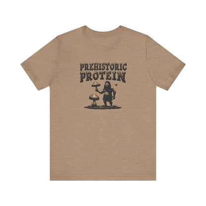 Prehistoric Protein Mushroom Tee - Retro Graphic T-Shirt for Nature Lovers, Gifts for Him/Her, Casual Everyday Wear, Perfect for Camping, Gifts [...] - Psychonaut Swag