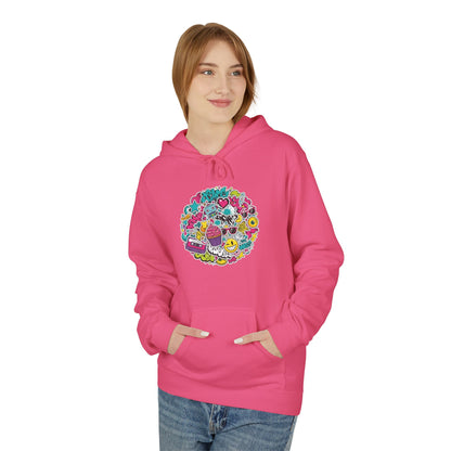 Colorful Retro Doodles Graphic Pullover
