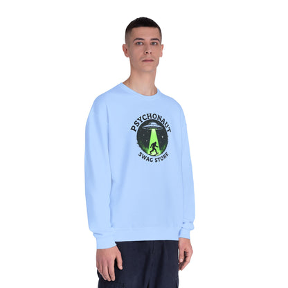 Psychonaut Swag Crewneck Sweatshirt – UFO Abduction Graphic Pullover