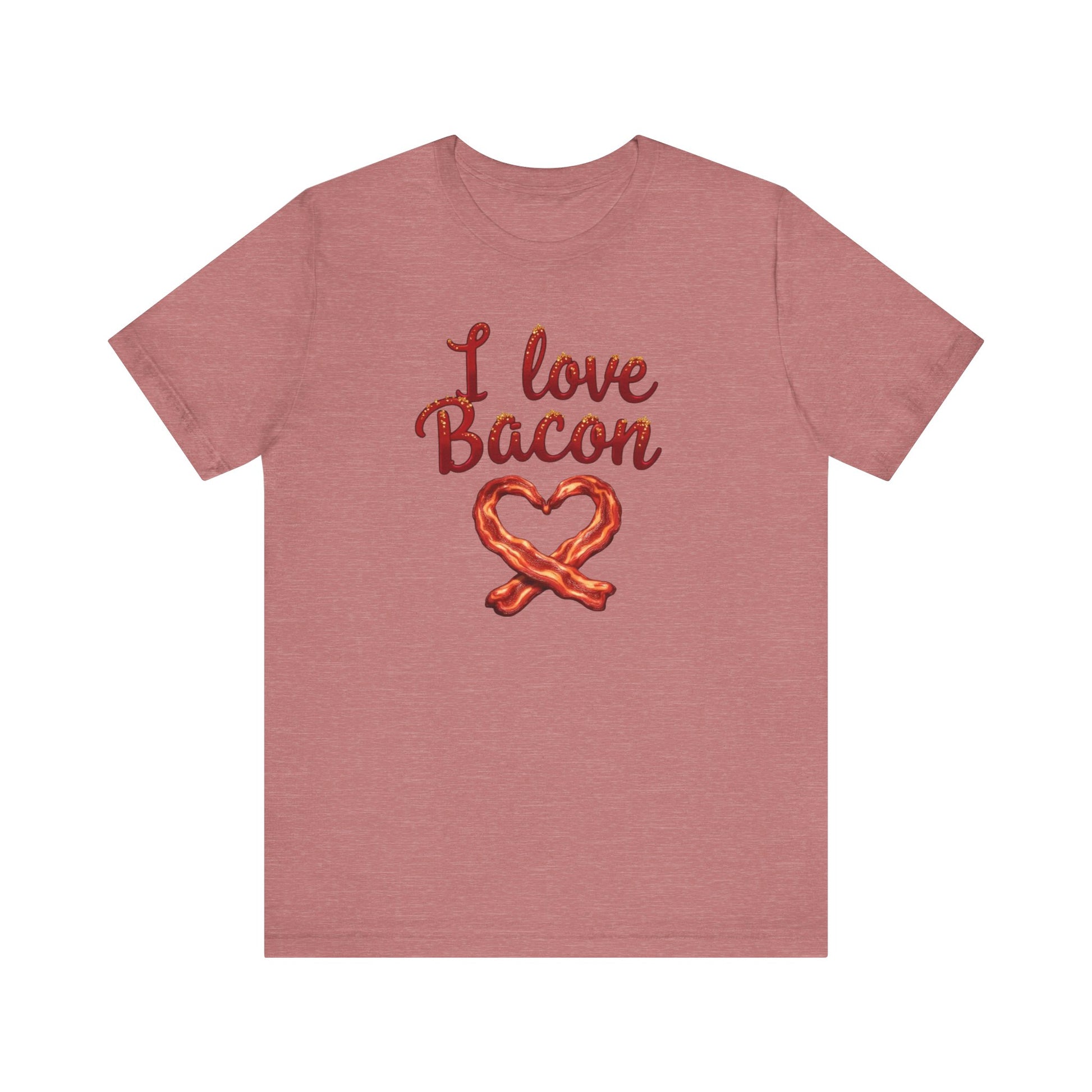 I Love Bacon Unisex Tee - Perfect for Food Lovers, Casual Outings, Gift for Bacon Fans, Foodie T-Shirt, Fun Cooking Tee - Psychonaut Swag