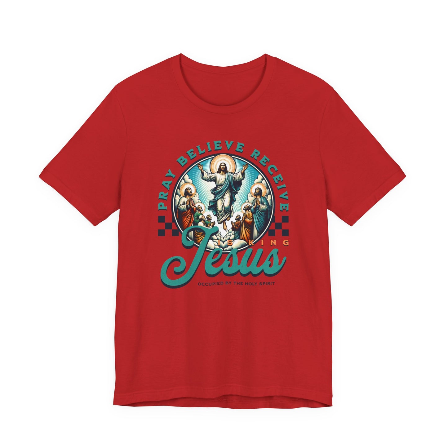 Jesus Prayer Tee — "Pray Believe Receive" Christian Graphic T-Shirt