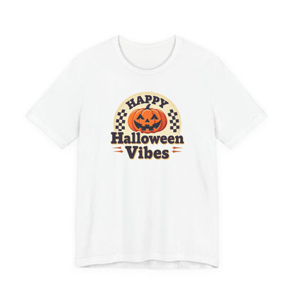 Happy Halloween Vibes Tee — Retro Pumpkin Halloween T-Shirt