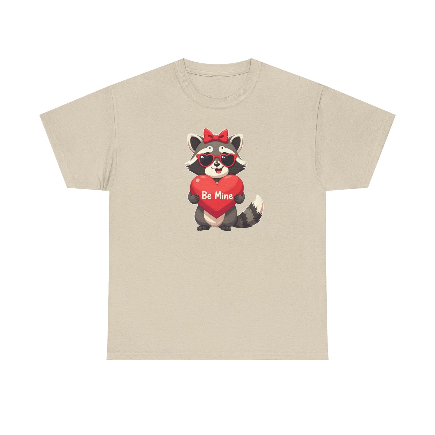 Raccoon Valentines Unisex Heavy Cotton Tee