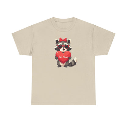 Raccoon Valentines Unisex Heavy Cotton Tee