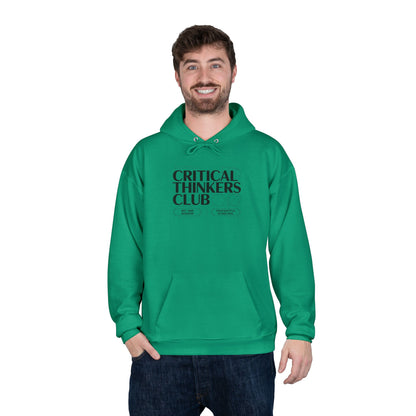 Critical Thinkers Club Hoodie — Graphic Pullover for Students & Intellectuals