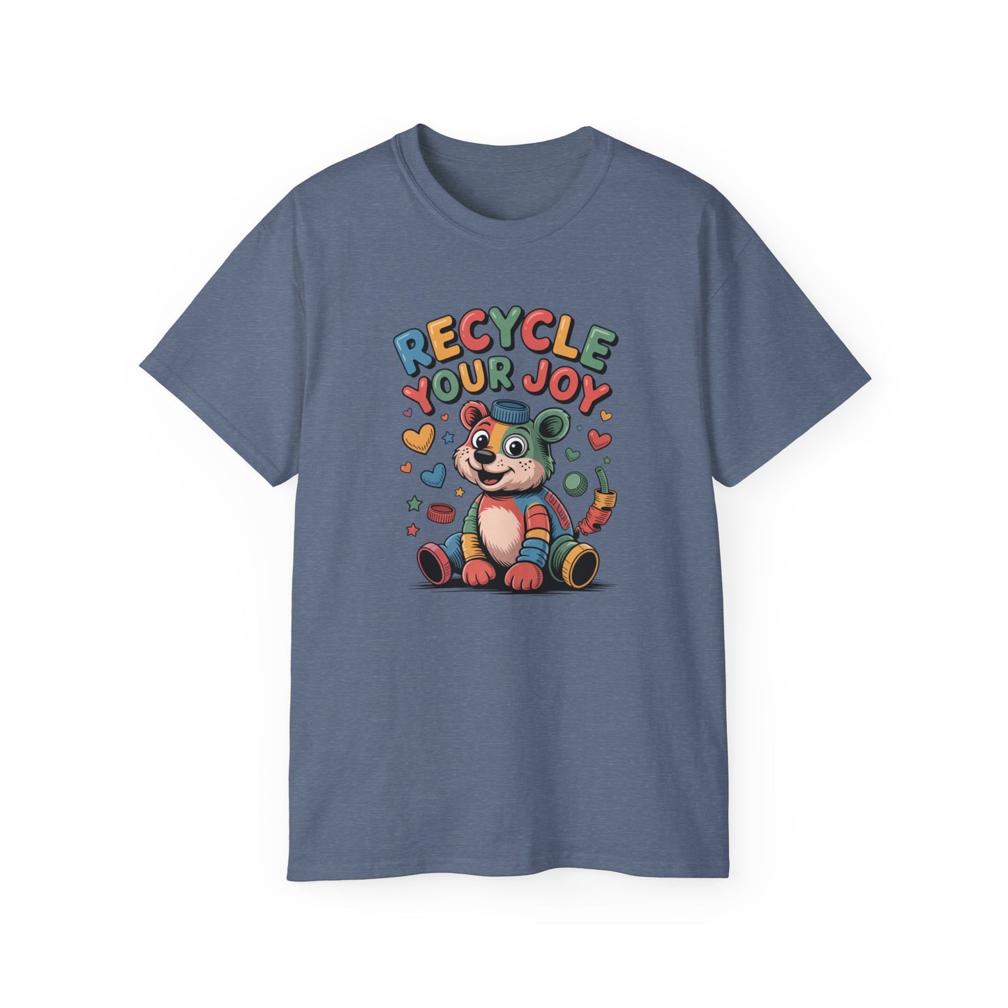 Recycle Your Joy Panda Tee — Cute Eco-Friendly Positive Message T-Shirt