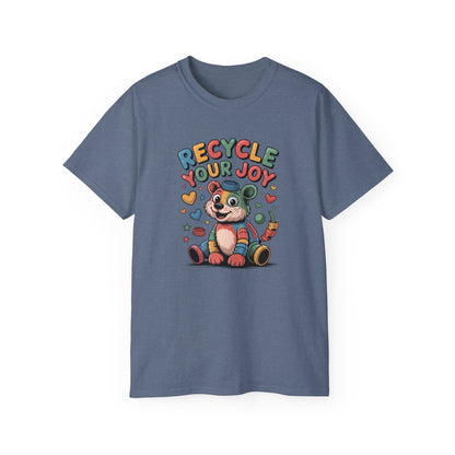 Recycle Your Joy Panda Tee — Cute Eco-Friendly Positive Message T-Shirt