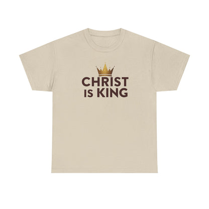 Christ Is King T-Shirt — Christian Faith Tee with Crown Graphic