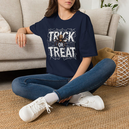 Trick or Treat Spider Tee — Halloween Graphic T-Shirt