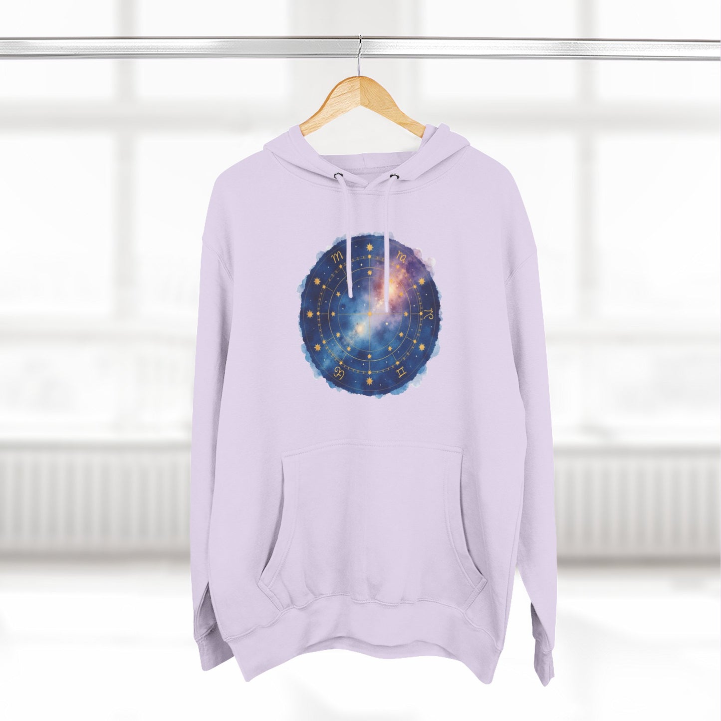 Galaxy Constellation Hoodie — Cosmic Star Map Fleece Pullover