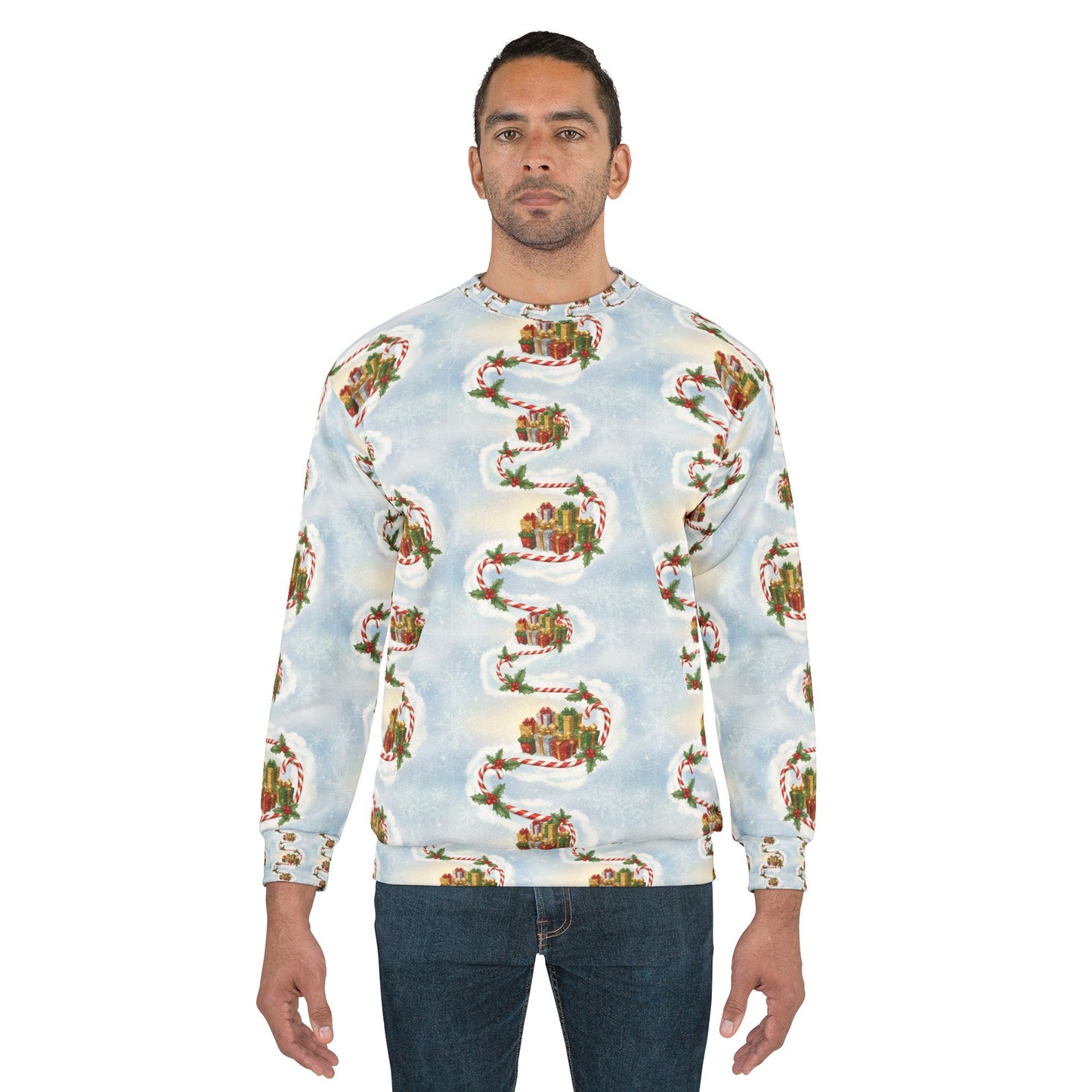 Ugly Christmas Candy Cane Sweatshirt
