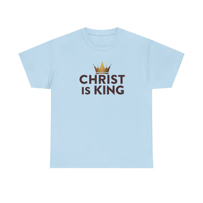 Christ Is King T-Shirt — Christian Faith Tee with Crown Graphic