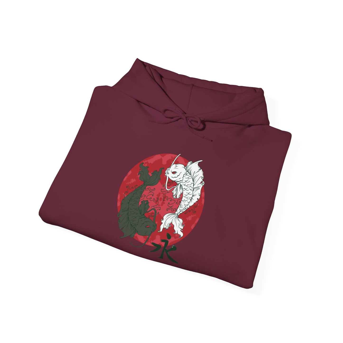 Yin Yang Koi, Unisex Heavy Blend™ Hooded Sweatshirt