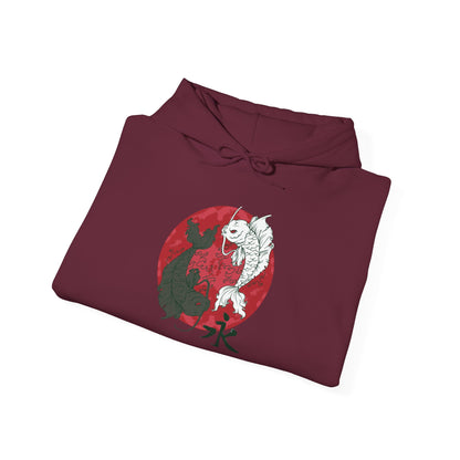 Yin Yang Koi, Unisex Heavy Blend™ Hooded Sweatshirt