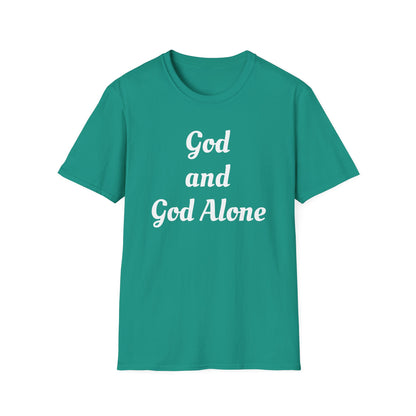God Alone, Unisex Softstyle T-Shirt - Psychonaut Swag