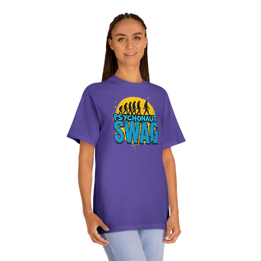 Psycho Swag Unisex Classic Tee - Trendy Graphic T-Shirt for Gamers & Psychonauts, Quirky Gift, Casual Wear, Unique Fashion - Psychonaut Swag