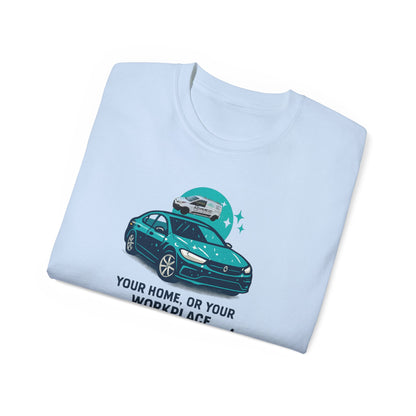 Advanced Car Service Humor Tee, Funny T-Shirt for Mechanics, Auto Enthusiasts, Gift for Dad, Car Lover Apparel, Perfect for Birthdays