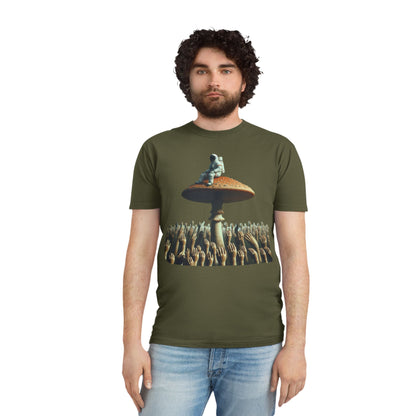 Astronaut on Mushroom, T-Shirt Psychedelic Explorer Unisex Faded Shirt - Psychonaut Swag