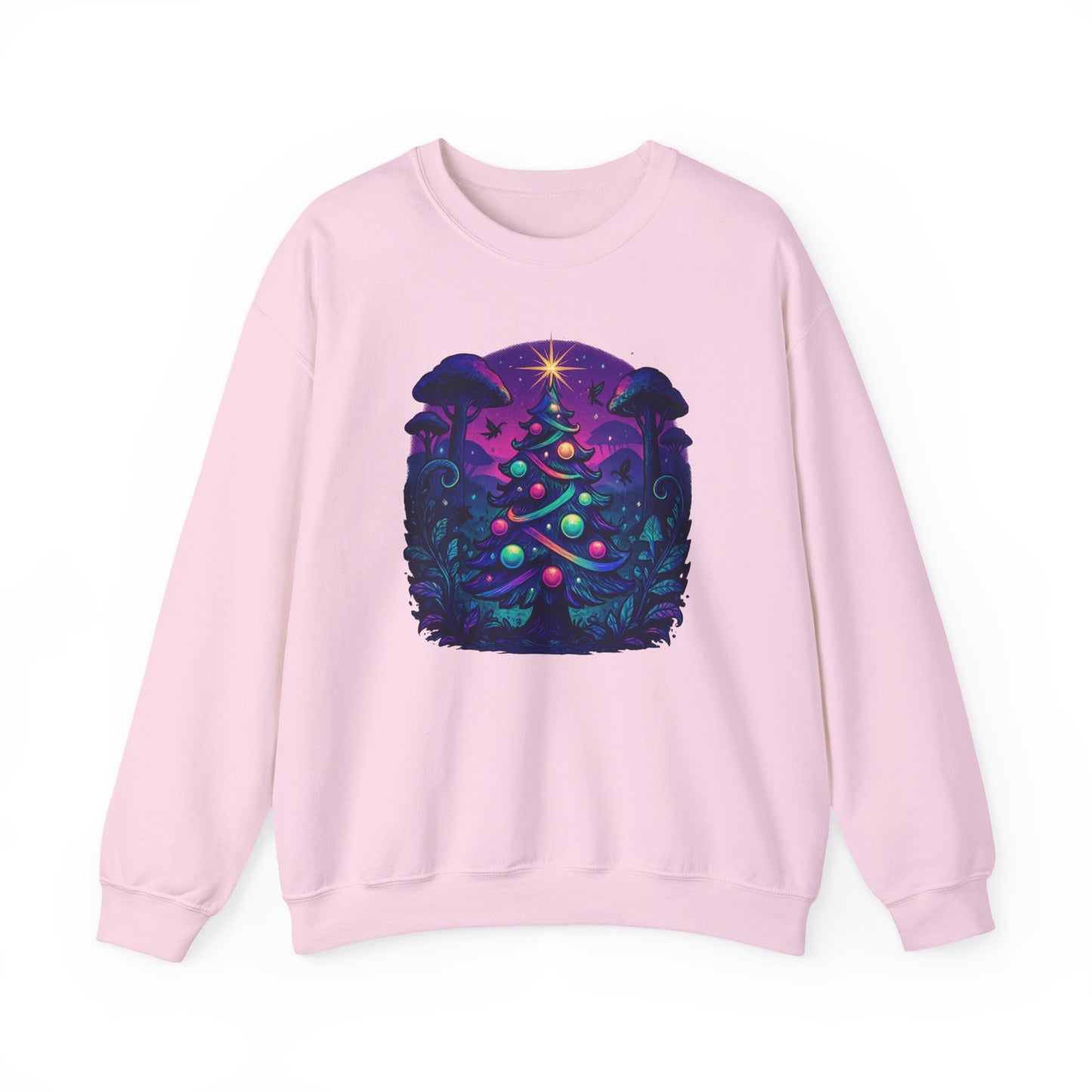 Psychedelic Christmas Tree, Unisex Heavy Blend™ Crewneck Sweatshirt