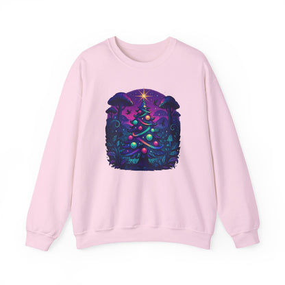 Psychedelic Christmas Tree, Unisex Heavy Blend™ Crewneck Sweatshirt