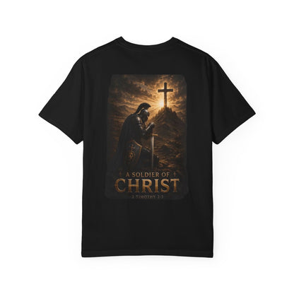Team Up: A Soldier of Christ Graphic T-Shirt — Christian Faith Warrior Tee