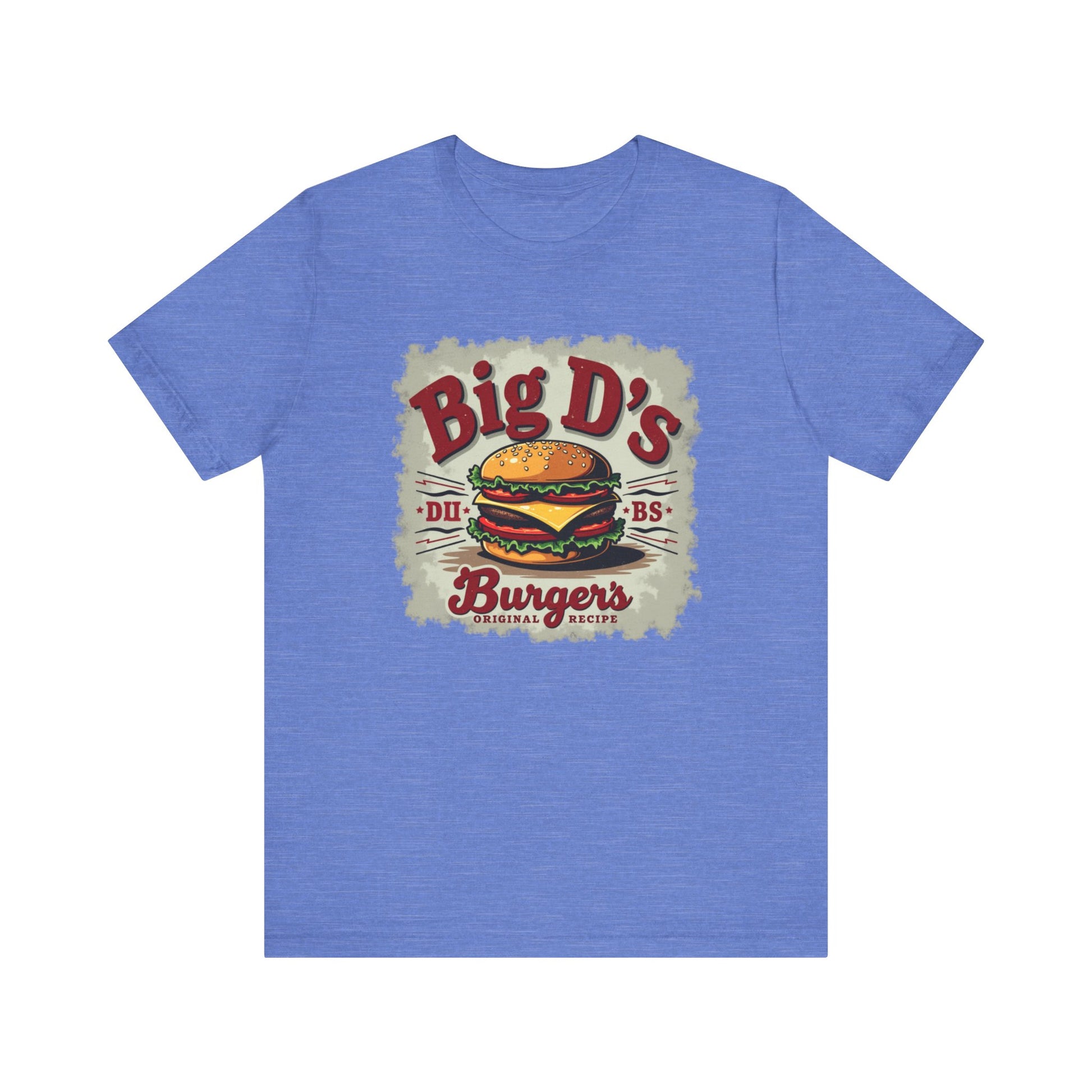 Big D's Burgers Unisex Jersey Tee - Fun Foodie Shirt, Casual Wear, Burger Lover Gift, Retro Fast Food T-Shirt, Summer BBQ Fashion - Psychonaut Swag