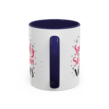 Spooky Season Vibes Accent Coffee Mug (Halloween 11/15oz)