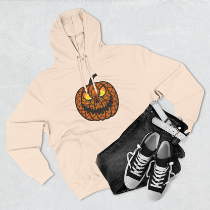 Pumpkin Mandala Hoodie — Halloween Jack-O'-Lantern Fleece Pullover