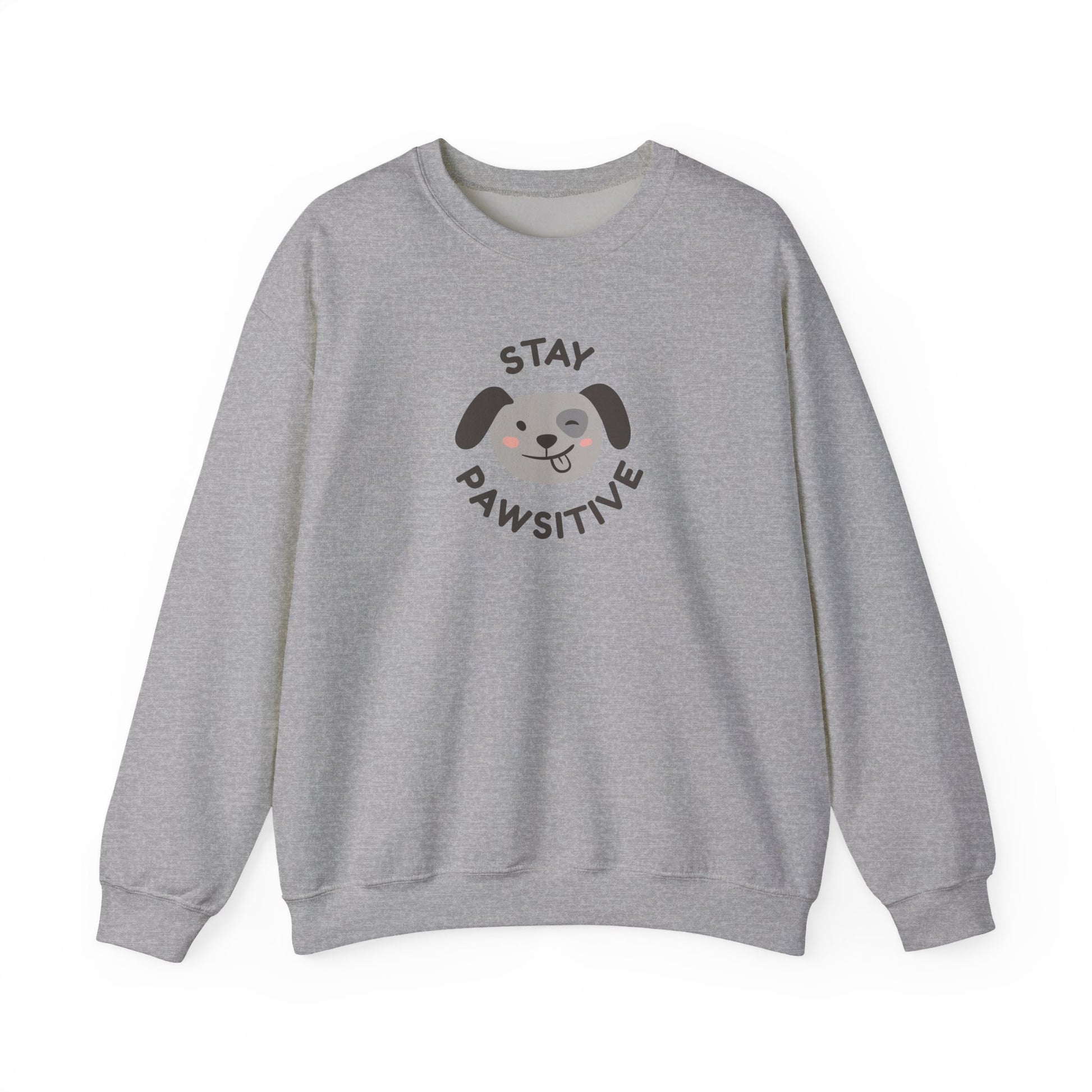 Stay Pawsitive Unisex Heavy Blend™ Crewneck Sweatshirt - Psychonaut Swag
