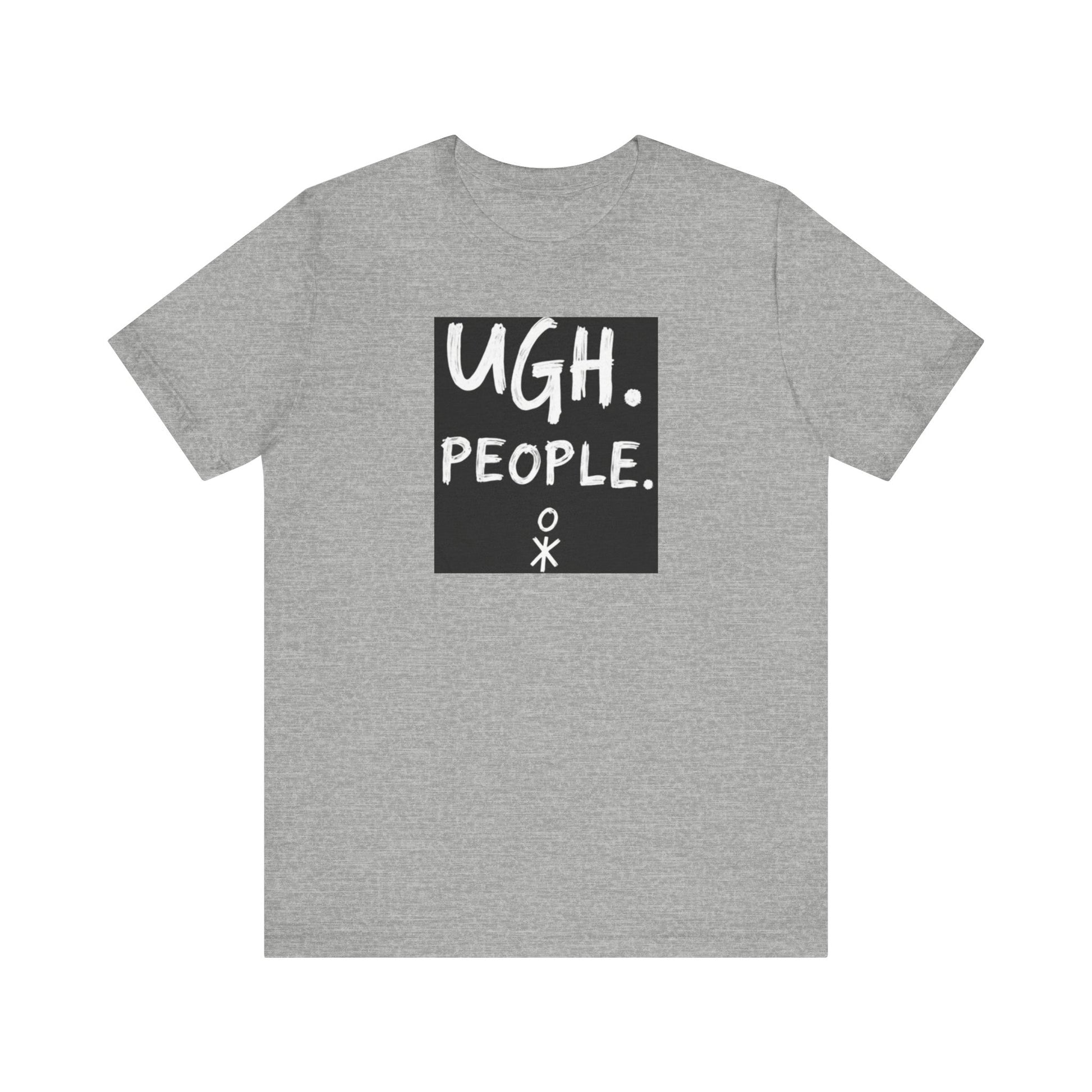 Frustration Level: UGH. PEOPLE. Unisex Tee, Funny Graphic T-Shirt, Gift for Introverts, Casual Wear, Everyday Humor - Psychonaut Swag